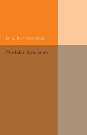 Couverture de l’ouvrage Modular Invariants