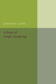 Couverture de l’ouvrage A Book of Simple Gardening