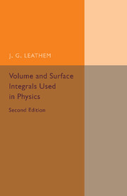 Couverture de l’ouvrage Volume and Surface Integrals Used in Physics
