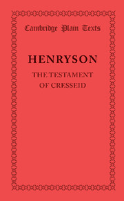 Cover of the book The Testament of Cresseid
