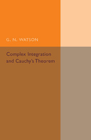 Couverture de l’ouvrage Complex Integration and Cauchy's Theorem
