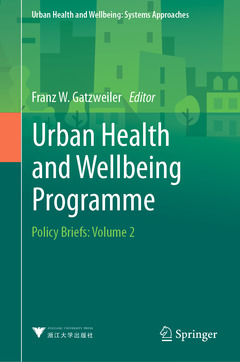 Couverture de l’ouvrage Urban Health and Wellbeing Programme