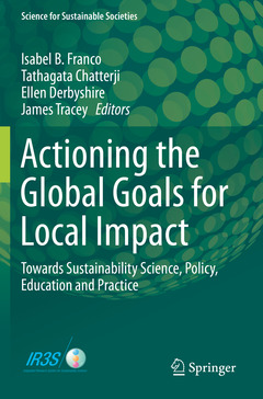 Couverture de l’ouvrage Actioning the Global Goals for Local Impact