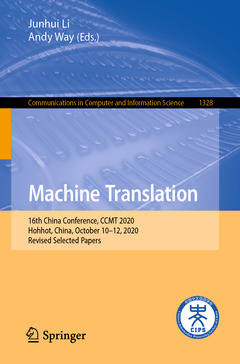 Couverture de l’ouvrage Machine Translation