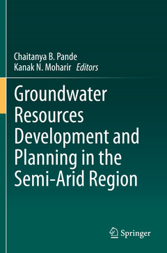 Couverture de l’ouvrage Groundwater Resources Development and Planning in the Semi-Arid Region