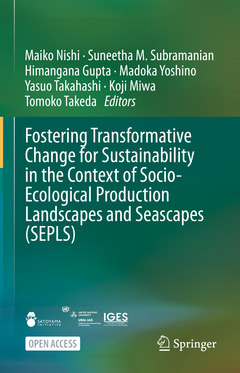 Cover of the book Fostering Transformative Change for Sustainability in the Context of Socio-Ecological Production Landscapes and Seascapes (SEPLS)