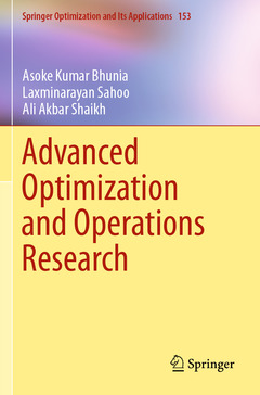 Couverture de l’ouvrage Advanced Optimization and Operations Research