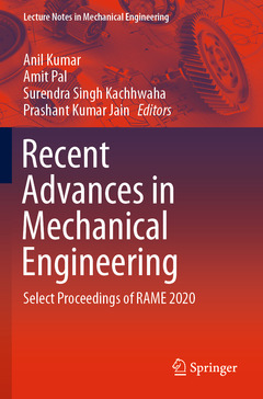 Couverture de l’ouvrage Recent Advances in Mechanical Engineering 