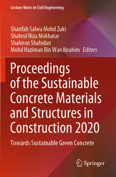 Couverture de l’ouvrage Proceedings of the Sustainable Concrete Materials and Structures in Construction 2020