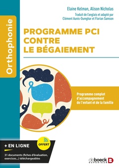 Cover of the book Programme PCI contre le bégaiement