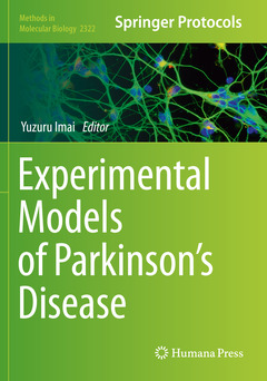 Couverture de l’ouvrage Experimental Models of Parkinson's Disease