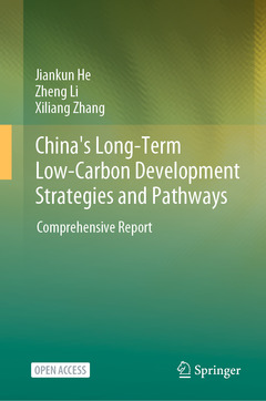 Couverture de l’ouvrage China's Long-Term Low-Carbon Development Strategies and Pathways