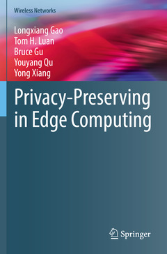 Couverture de l’ouvrage Privacy-Preserving in Edge Computing