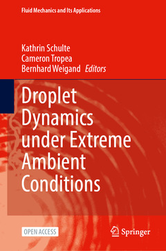 Couverture de l’ouvrage Droplet Dynamics Under Extreme Ambient Conditions