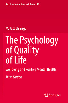 Couverture de l’ouvrage The Psychology of Quality of Life
