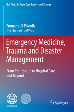 Couverture de l’ouvrage Emergency Medicine, Trauma and Disaster Management