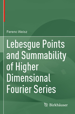 Couverture de l’ouvrage Lebesgue Points and Summability of Higher Dimensional Fourier Series
