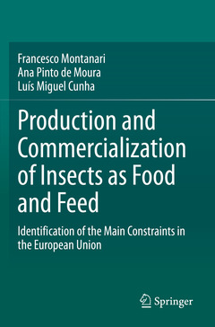 Couverture de l’ouvrage Production and Commercialization of Insects as Food and Feed
