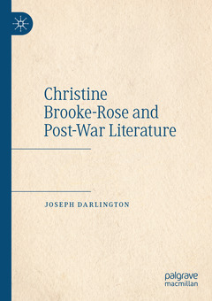Cover of the book Christine Brooke-Rose and Post-War Literature 