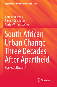 Couverture de l’ouvrage South African Urban Change Three Decades After Apartheid
