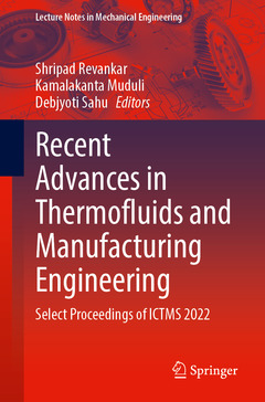 Couverture de l’ouvrage Recent Advances in Thermofluids and Manufacturing Engineering