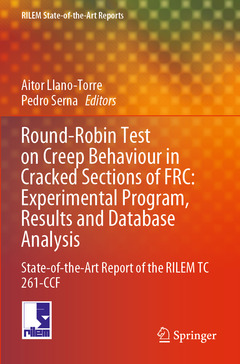 Couverture de l’ouvrage Round-Robin Test on Creep Behaviour in Cracked Sections of FRC: Experimental Program, Results and Database Analysis
