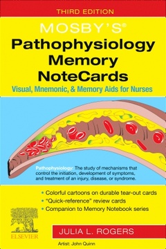 Couverture de l’ouvrage Mosby's® Pathophysiology Memory NoteCards
