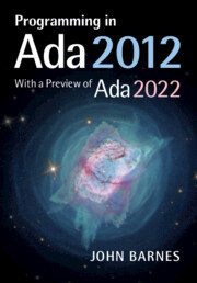 Cover of the book Programming in Ada 2012 with a Preview of Ada 2022