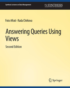 Couverture de l’ouvrage Answering Queries Using Views, Second Edition