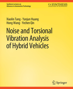 Couverture de l’ouvrage Noise and Torsional Vibration Analysis of Hybrid Vehicles