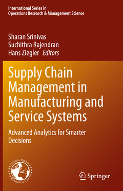 Couverture de l’ouvrage Supply Chain Management in Manufacturing and Service Systems