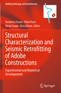 Couverture de l’ouvrage Structural Characterization and Seismic Retrofitting of Adobe Constructions