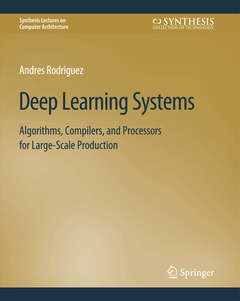Couverture de l’ouvrage Deep Learning Systems