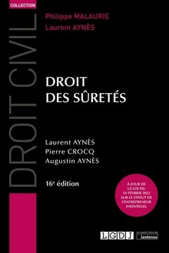 Cover of the book Droit des sûretés