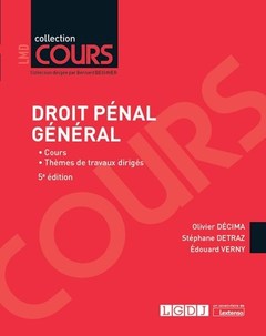 Cover of the book Droit pénal général