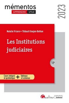 Couverture de l’ouvrage Les institutions judiciaires