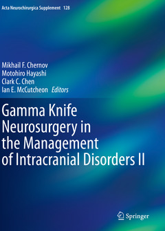 Couverture de l’ouvrage Gamma Knife Neurosurgery in the Management of Intracranial Disorders II
