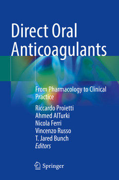 Couverture de l’ouvrage Direct Oral Anticoagulants