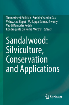 Couverture de l’ouvrage Sandalwood: Silviculture, Conservation and Applications
