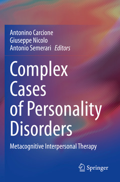 Couverture de l’ouvrage Complex Cases of Personality Disorders
