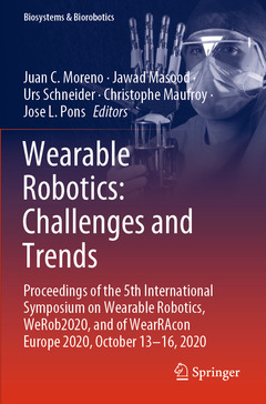 Couverture de l’ouvrage Wearable Robotics: Challenges and Trends