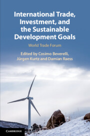 Couverture de l’ouvrage International Trade, Investment, and the Sustainable Development Goals
