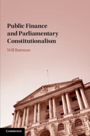 Couverture de l’ouvrage Public Finance and Parliamentary Constitutionalism