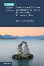 Couverture de l’ouvrage Shareholders' Claims for Reflective Loss in International Investment Law