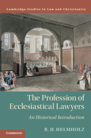 Couverture de l’ouvrage The Profession of Ecclesiastical Lawyers