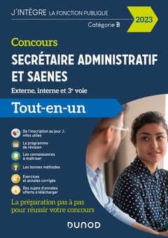 Cover of the book Concours Secrétaire administratif et SAENES - 2023