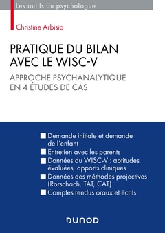 Couverture de l’ouvrage Pratique du bilan avec le Wisc-V