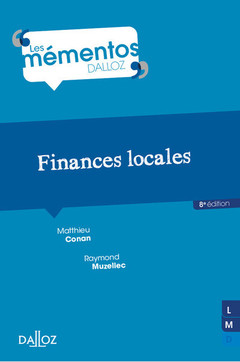 Couverture de l’ouvrage Finances locales. 8e éd.