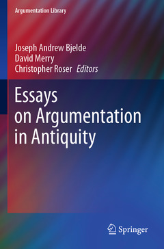 Couverture de l’ouvrage Essays on Argumentation in Antiquity