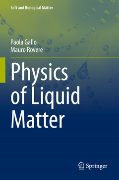 Couverture de l’ouvrage Physics of Liquid Matter